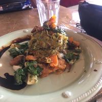 Lentil burger at Earth Cafe - Derb Nakouss in Marrakech