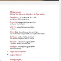 Menu 5 - Discounts at Spandau Projekt in Hannover