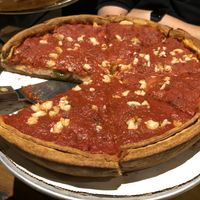 Vegan deep dish at Patxi's Pizza in Palo Alto