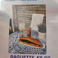 Menu at De Bono Coffee Shop in Valletta