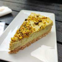 Pistachio cake at De Bono Coffee Shop in Valletta