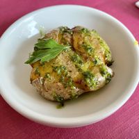 Amuse bouche - patata with salsa at Suma in Grevenmacher