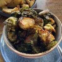 Brussels sprouts in sweet chili sauce   at Magics Beach Grill in Kailua Kona