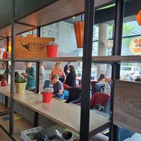 Sort of cramped but atmospheric seating at Campus Suite - Kaisersuite in Hamburg