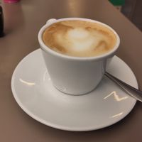 Cappuccino con leche de avena (oat milk) at Color Cafè in Tarragona