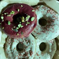 Donuts  at Areca Bakery in Barcelona