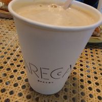 Café grande 2'80€ at Areca Bakery in Barcelona