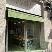 Gracia is a great neighborhood - a good break from the throngs of tourists.   at Areca Bakery in Barcelona