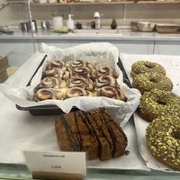 Cinnamon roll   at Areca Bakery in Barcelona