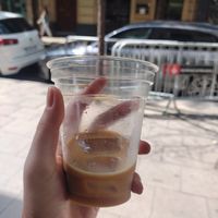 "made from plastic" :( at Areca Bakery in Barcelona