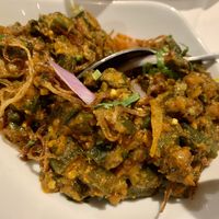 Okra curry at Mount Everest  in Aberdeen