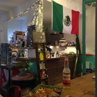 Inside the restaurant  at El Burro Tacos y Tequila in Athens