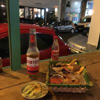 Nachos con cerveza!  at El Burro Tacos y Tequila in Athens