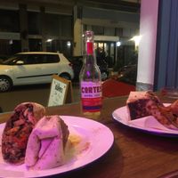 Burrito de verduras at El Burro Tacos y Tequila in Athens