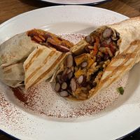 Verduras burrito, €7  at El Burro Tacos y Tequila in Athens