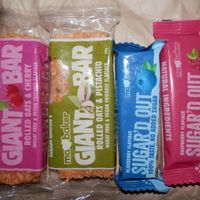 Some vegan treats I bought from the cafe to take home at Hillside Shire Horse Sanctuary Cafe in West Runton