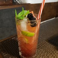 Hausgemachter Eistee Brombeere at Hummus & Co in Heidenheim