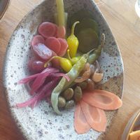 June '24 - housemade pickles at Saint John Craft Beer Bar in Launceston