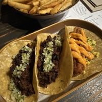 2x mushroom tacos and o1x sweet corn taco   at Saint John Craft Beer Bar in Launceston