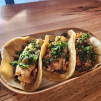 Enoki tacos at Saint John Craft Beer Bar in Launceston