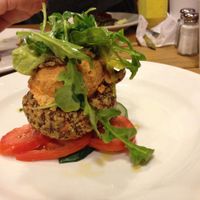 Quinoa burger off of the specials menu at Mi Vida Cafe in Miami