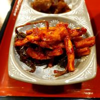 they insisted this should not have fish sauce but also admitted they dont make it... tasted like fishsauce so I left it at Yeonhui Danpotjuk in Seoul