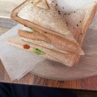 Vegan toastie. Avocado and grilled veggies   at Melbourne Coffee in Osaka