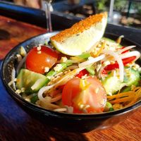 Papaya salad at Mr Drifter in Noosa Heads