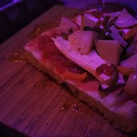 Focaccia with veggie topping (: at Fire Cafe in Osaka