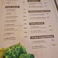 Plant based menu at Salad Factory in Bangkok