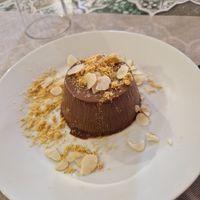 Vegan bonet at Osteria di Filia in Castellamonte