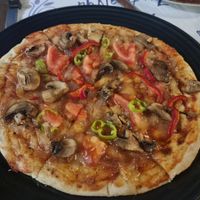 Vegan pizza at Cozy Alanya in Alanya