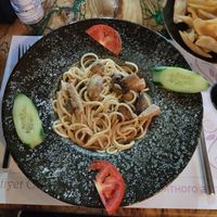 Vegan carbonara 🍝 at Cozy Alanya in Alanya