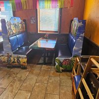 Spacious booths at La Tolteca in Cockeysville