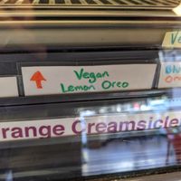 Vegan Lemon Oreo at Sparky's Homemade Ice Cream in Columbia