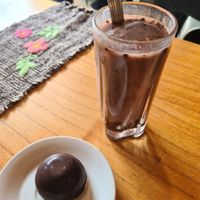 iced chocolate and praliné at Logros Café in Jujuy