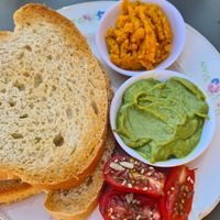 vegan breakfast at Logros Café in Jujuy