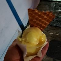Pineapple sorbet at La Heladería Funkyberry Ice Cream in San Juan