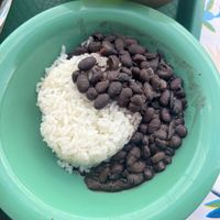 Rice and beans #Veganuary at Cholita Linda in San Francisco