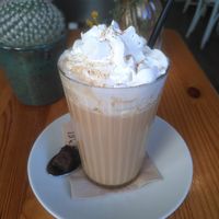 (vegan!) Pumpkin Spiced Latte at Café NiMo in Leipzig