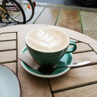 Milchkaffee, tasty at Café NiMo in Leipzig