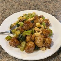Vegan cashew chicken  at Sakura Sushi in Magalia