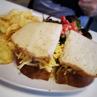 Cheeze and onion sandwich at Vittles & Company in Grimsby