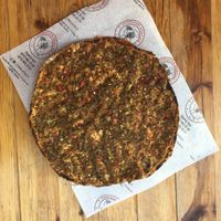 regular vegan lahmacun at Lahmacun Dünyası in Istanbul