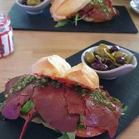 Vegan "no jamon" at Cafe Macondo in Mallorca