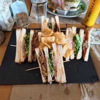 Club Sandwich at Cafe Macondo in Mallorca