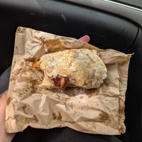 Almond croissant. Already had a bite 🤣 at Kinship in Driffield