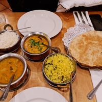 Indian feast at Sagar Vegan & Vegetarian Restaurant - Covent Garden in London