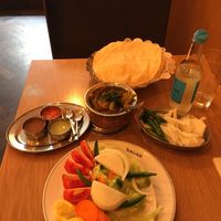Raw Onions and chilies as side   at Sagar Vegan & Vegetarian Restaurant - Covent Garden in London