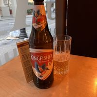 Kingfisher beer  at Sagar Vegan & Vegetarian Restaurant - Covent Garden in London